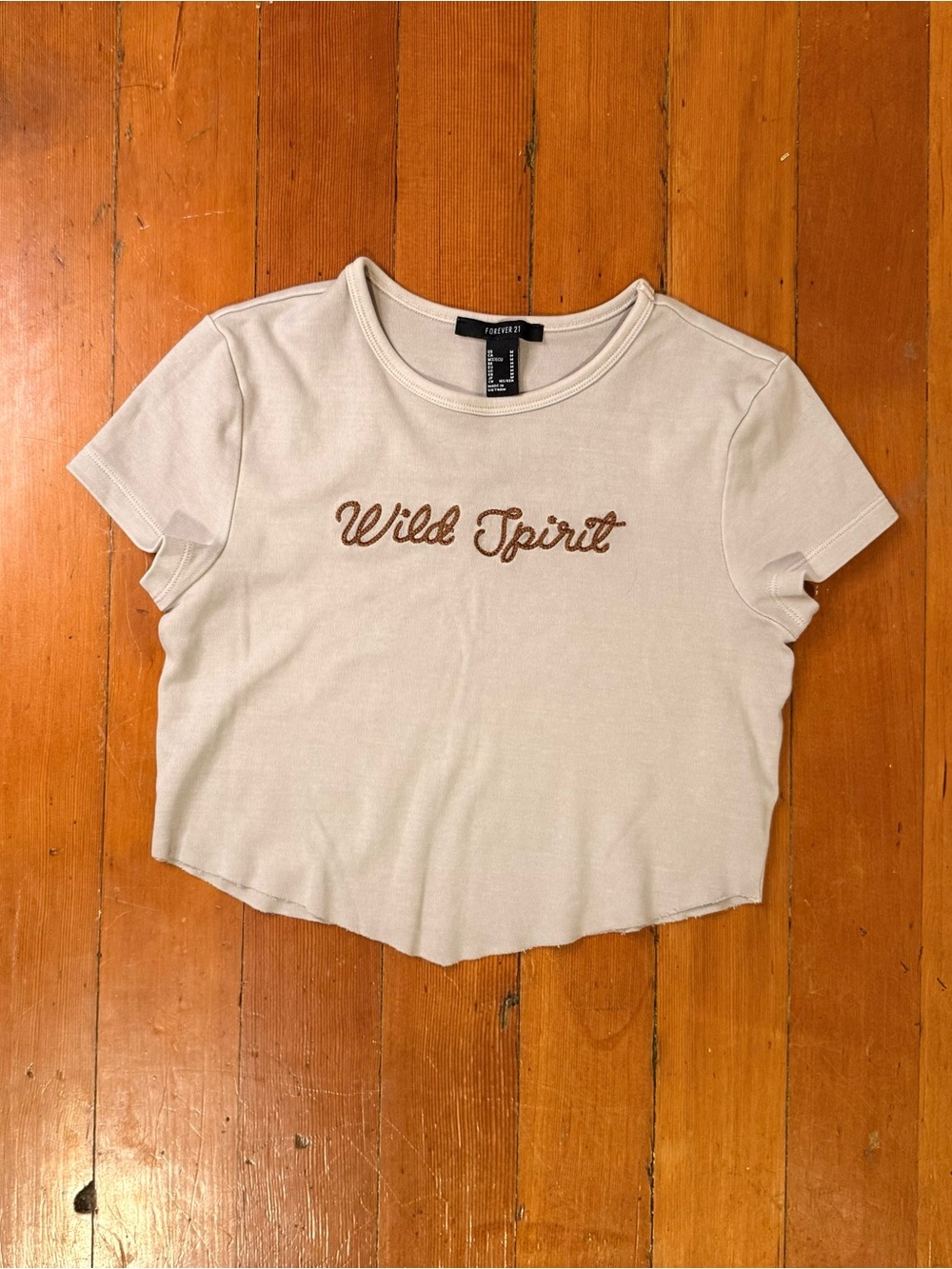 Cream “Wild Spirit” baby Tee